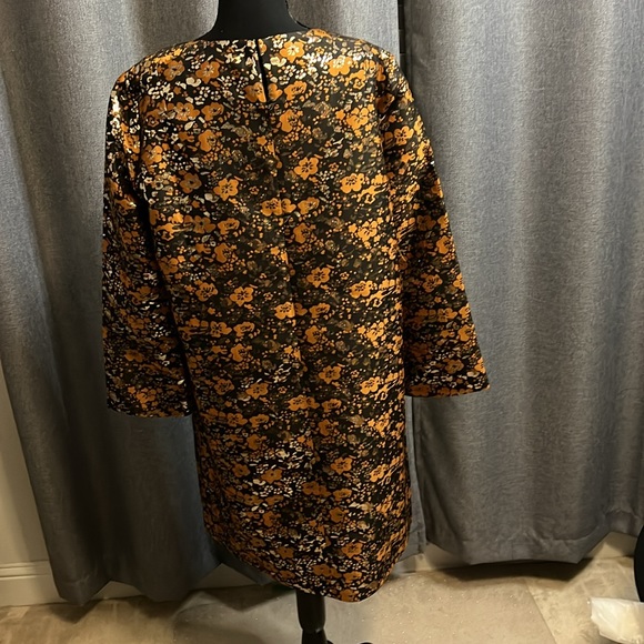Dress black gold and orange - Picture 2 of 3